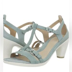 Ecco Sculptured 65 T-Strap Leather Sandals